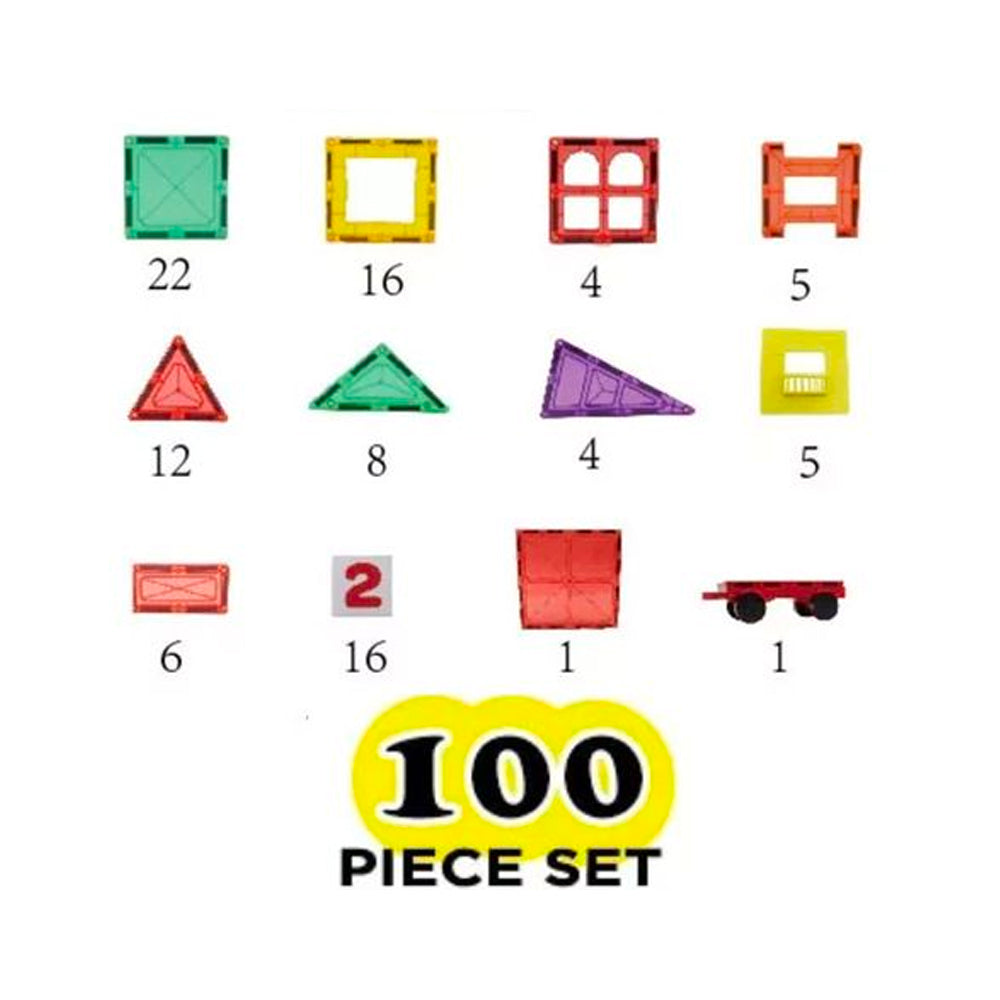 WELLBBPLAY MAGNETIC TILES (100PCS)